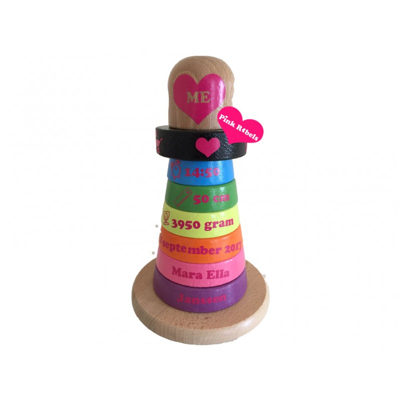 Houten stapeltoren Houten stapeltoren